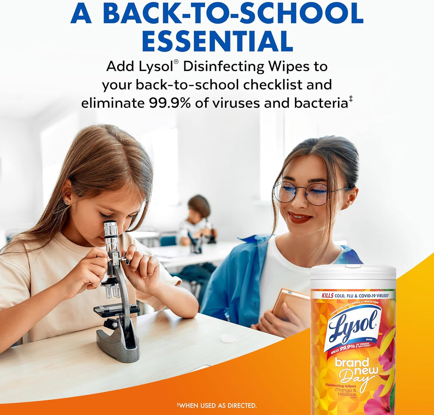LYSOL Disinfecting Wipes, All Purpose Cleaner, Multi-Surface Antibacterial Cleaning Wipes, Household Cleaning Supplies, Dorm Essentials, Lemon + Crisp Linen + Mango & Hibiscus Scent, 80 ct. (3 Pack)