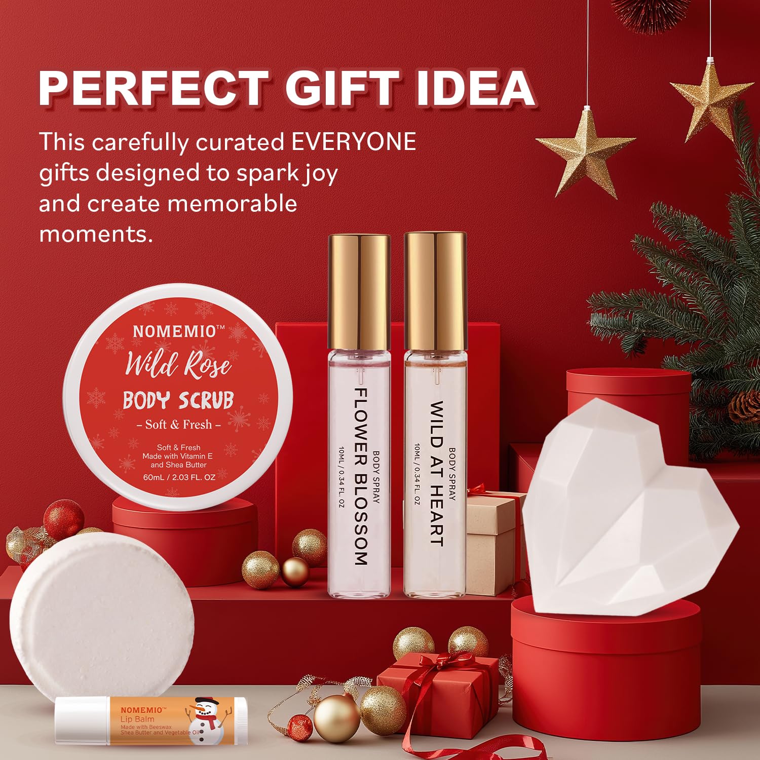 Beauty Advent Calendar 2025 for Adults Women & Teen Girls, 12 Days Bath and Body Christmas Gifts Sets for Women, 12pcs Spa Gift Baskets for Her, Skincare Beauty Gifts Box Kit