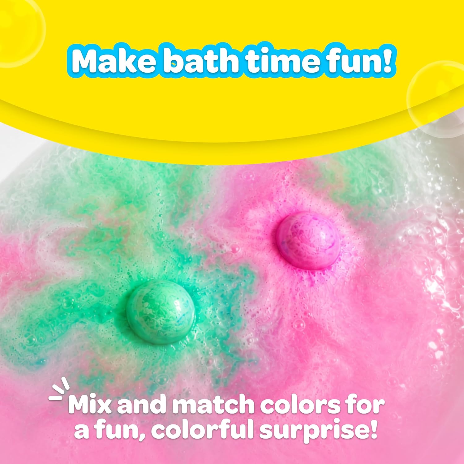 Crayola Color-Twist Bath Bombs Deluxe 25 Pack, Individually Wrapped Color Changing Bath Bombs with Surprise Inside Color, Non-Toxic, Safe for Sensitive Skin