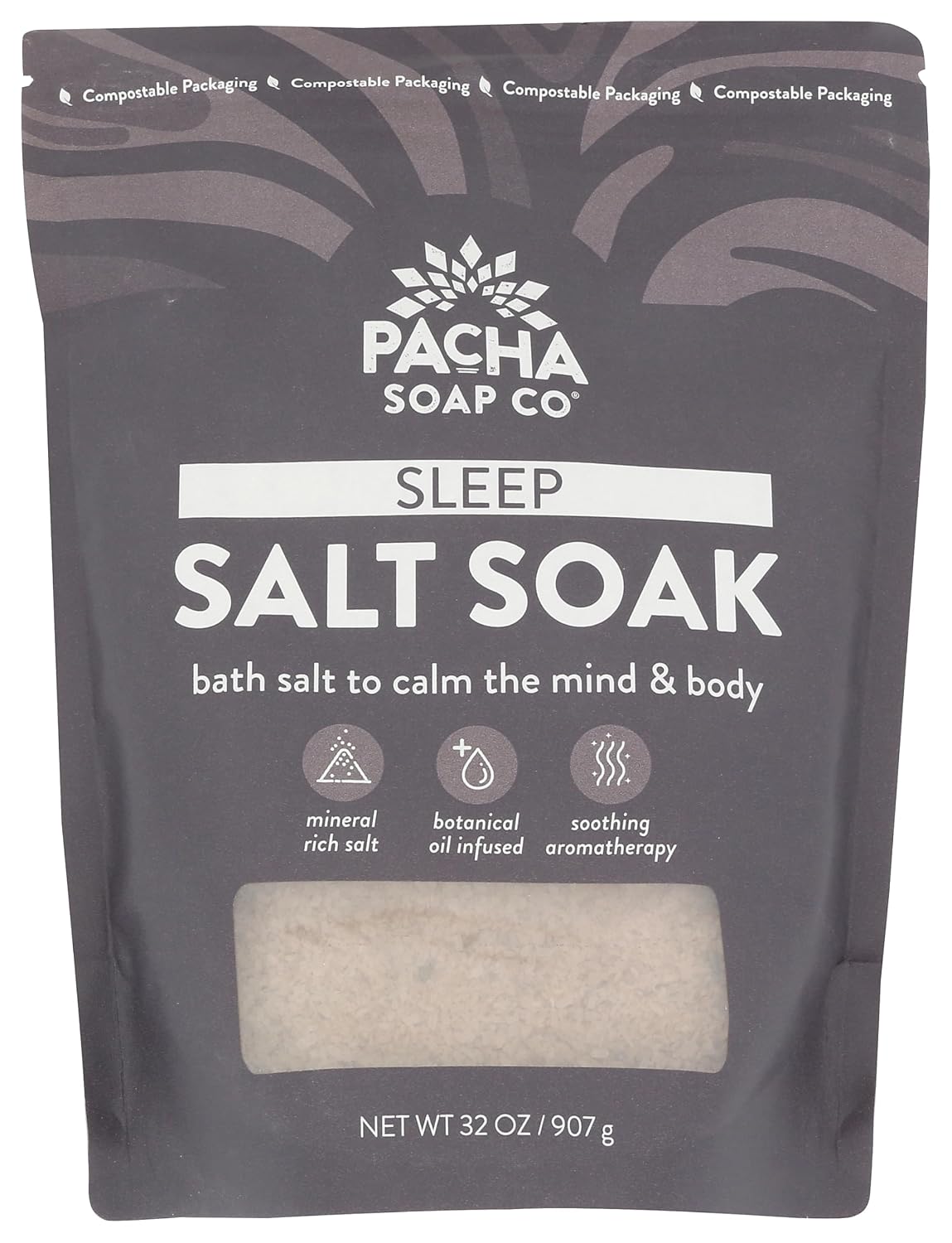 Pacha Soap Sleep Salt Soak, 32 OZ