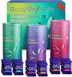 Shower Steamers Aromatherapy - 18 Pack Shower Bombs with Essential Oils, Birthday Gifts for Women Men, Home Spa Relaxation Self Care Gifts for Women, Mom (Bright Green)