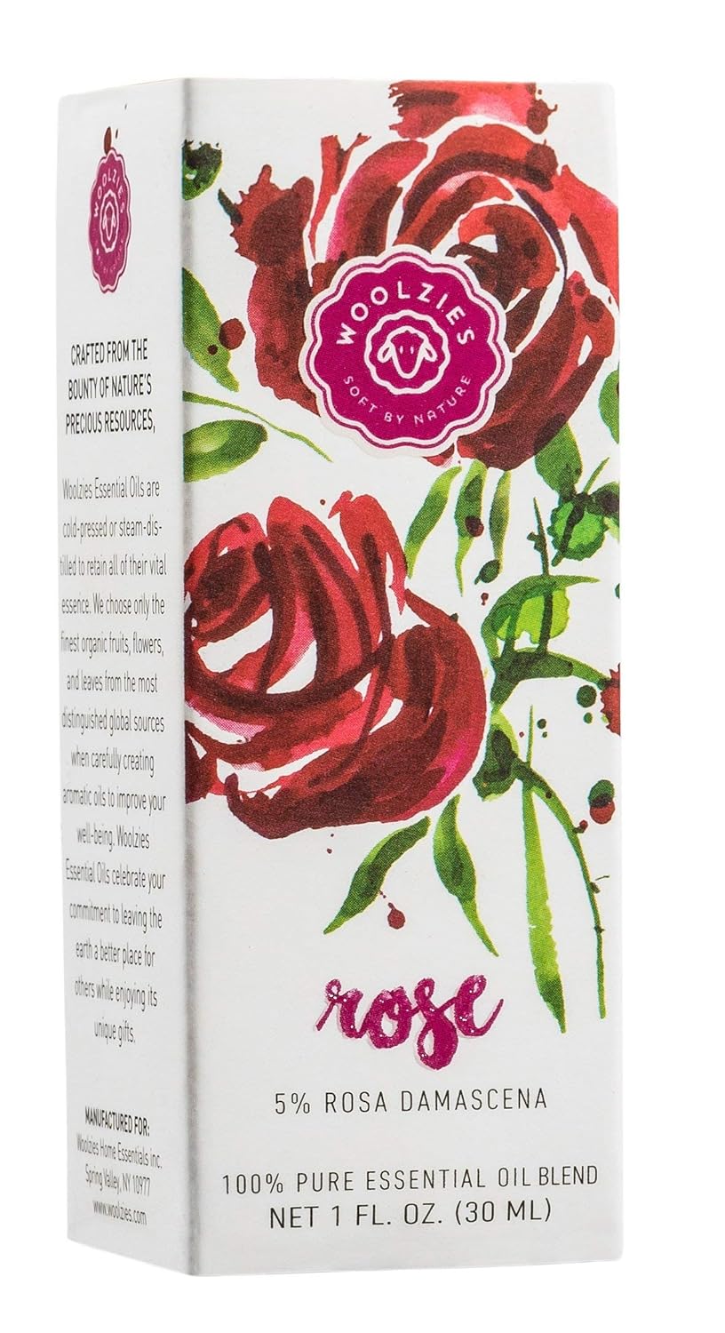 Woolzies Best Natural Rose Essential Oil Blend 1 Oz - Therapeutic & Premium Graded Aromatherapy Oil - Most Popular for Relaxation, & Skin Healing Use - For Diffusion & Topical Use