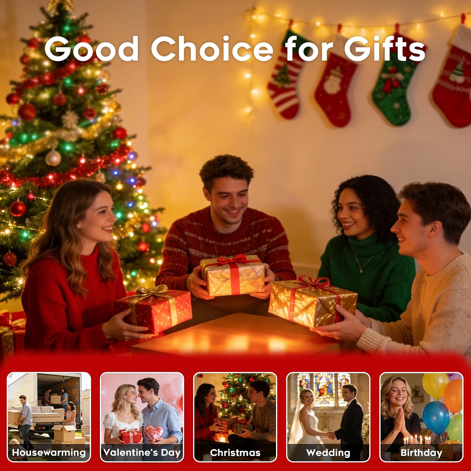 Fo32won Amber LED Flameless Pillar Candles Battery Operated with Remote Timer, 5 Pack 3D Flickering Acrylic Candles for Home Living Room Bedroom Fireplace Wedding Party Holiday Decor & Gift