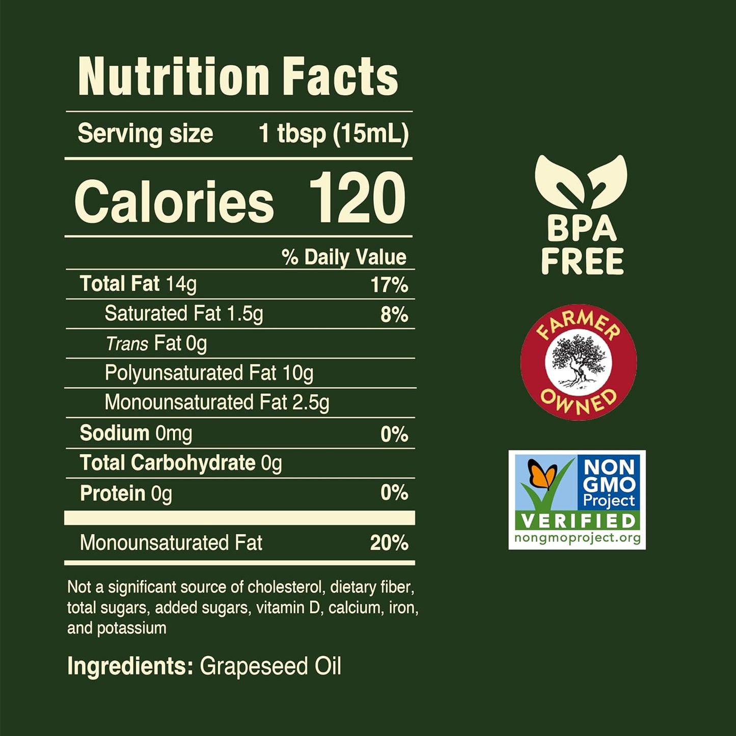 Pompeian 100% Grapeseed Oil, Light and Subtle Flavor, 24 Fl Oz, Pack of 6