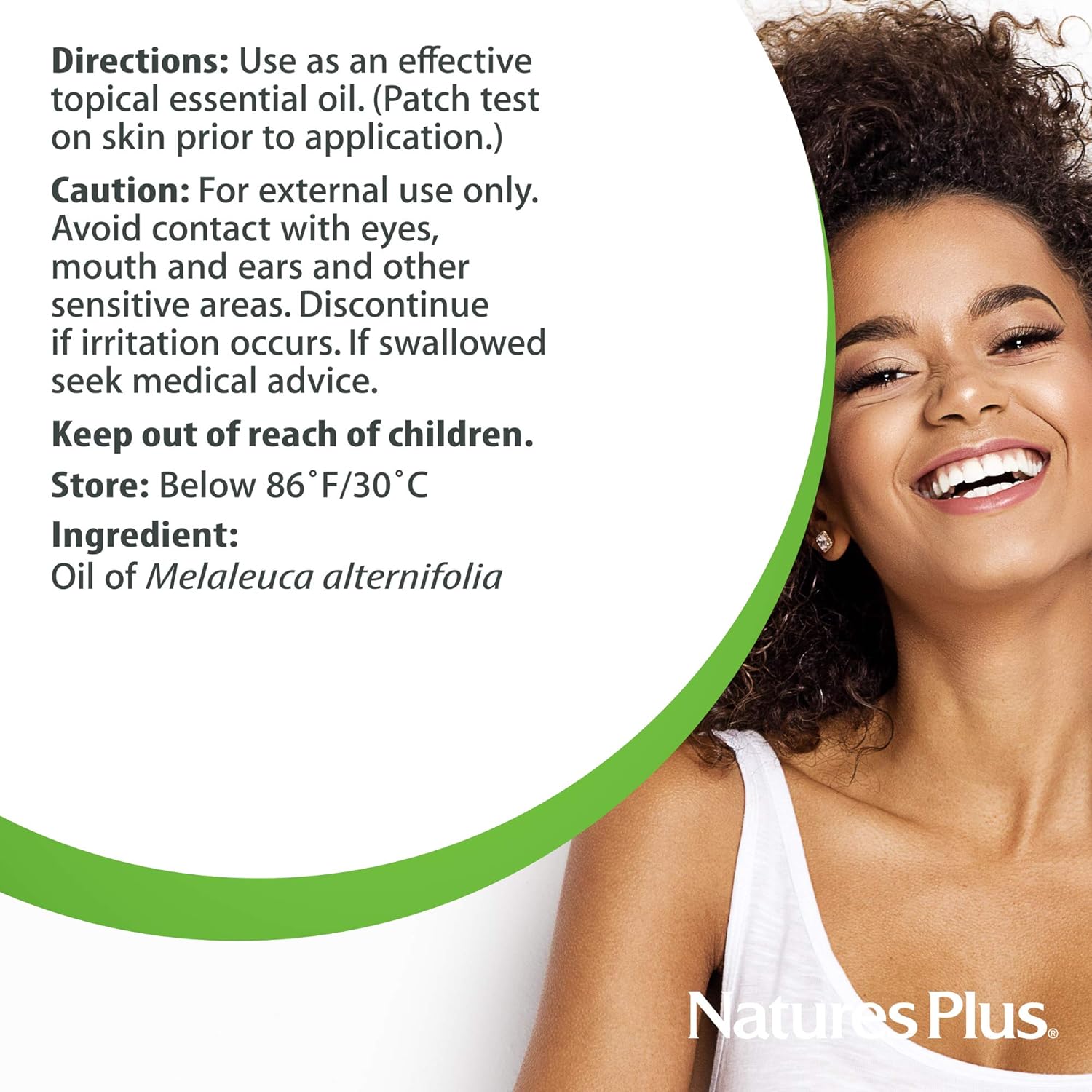 NaturesPlus Meditree Pure Australian Botanicals Tea Tree Oil - 1 fl oz - 100% Pure Essential Oil, Natural Antiseptic - Maintains Glowing Skin - Deep Cleans Pores, Reduces Redness - Natural, Vegan