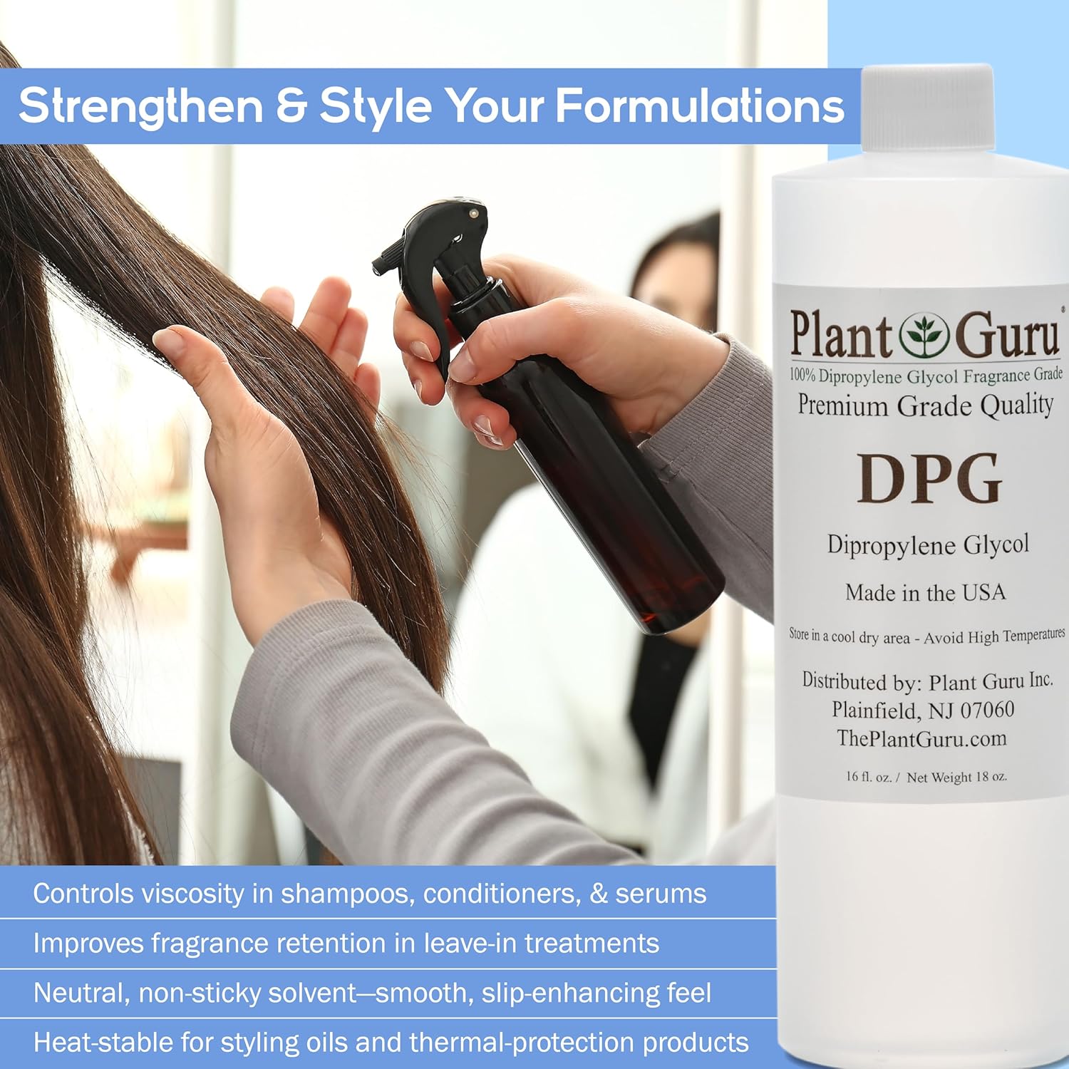 Dipropylene Glycol DPG 8 oz. - Fragrance Grade Carrier Oil - Great for Incense Making, Perfume and Body Oils.