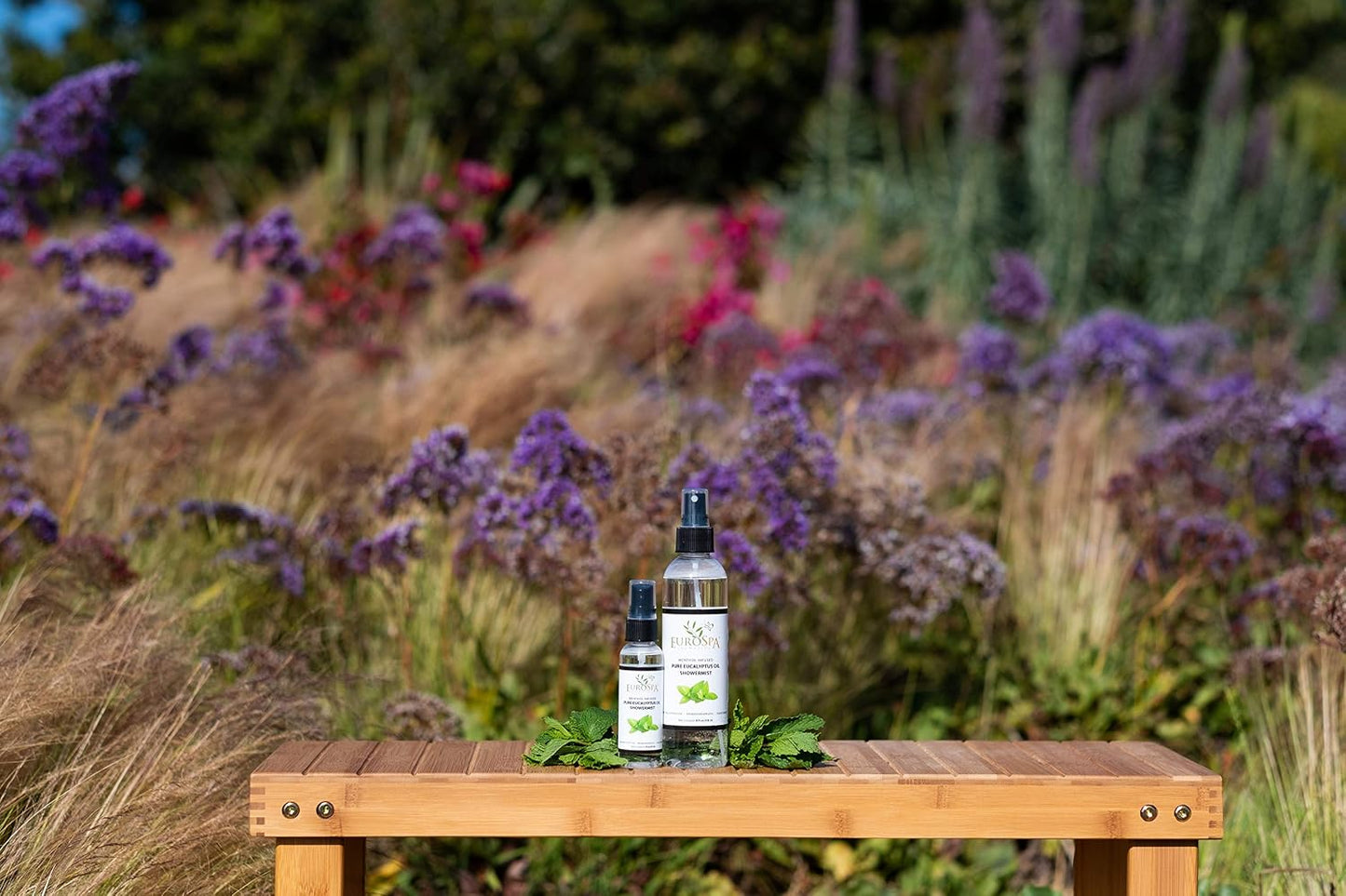 EuroSpa Aromatics Pure Eucalyptus Oil ShowerMist and Steam Room Spray, All-Natural Premium Aromatherapy Essential Oils - Menthol Infused, 8oz