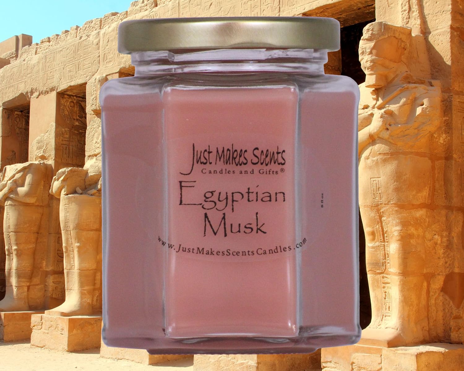 3 Pack - Egyptian Musk Scented Blended Soy Candles | Hand Poured in The USA by Just Makes Scents