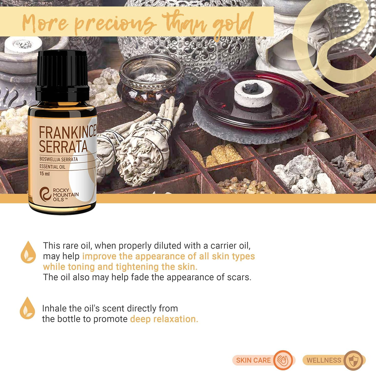 Rocky Mountain Oils Frankincense Serrata 15ml Pure Essential Oil