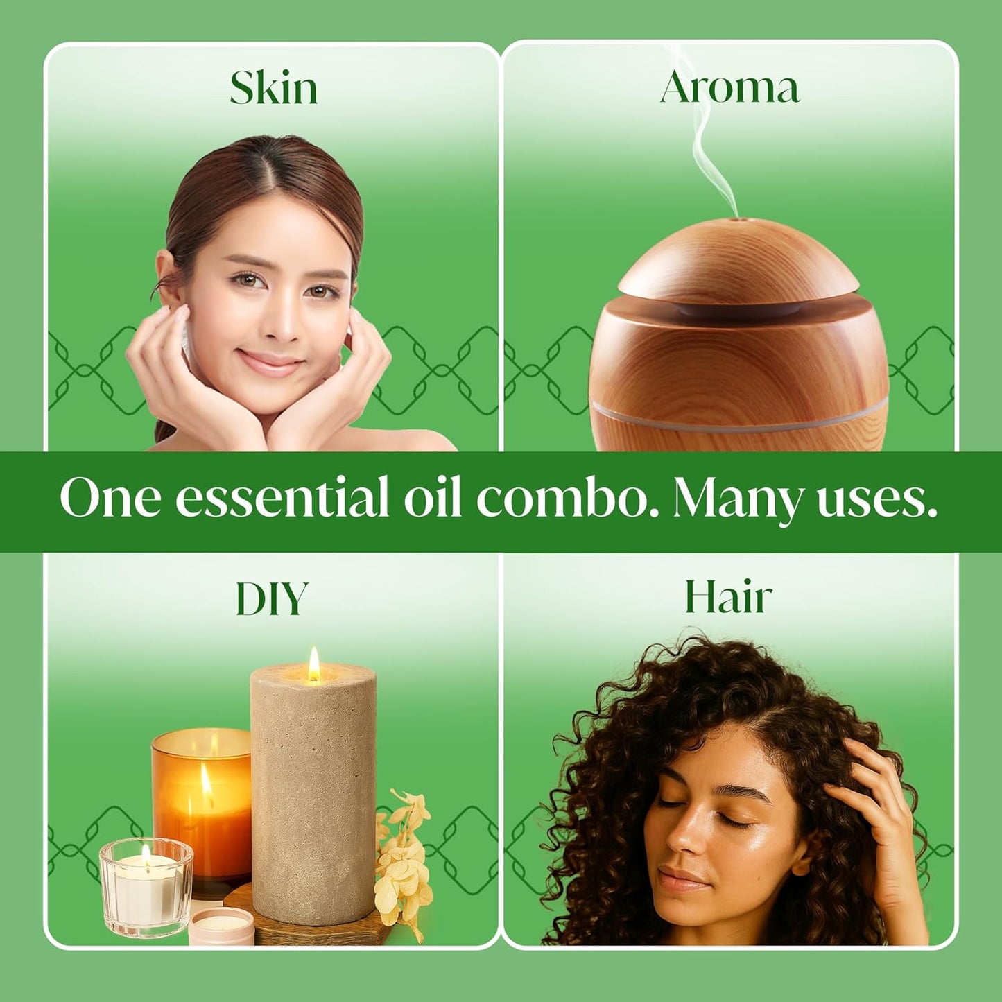 Siva Lavender & Eucalyptus Essential Oil 4oz Bundle Super Saver Combo – Premium Grade Bundle Set for Aromatherapy, Hair Care, Scalp Massage, Skin Care, Candles, Soaps and Diffuser