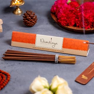 Nirmalaya Premium Luxury Natural Sandalwood Incense Sticks | Natural & Charcoal Free | Pack of 40 Sticks, 100g | Ideal for Home, Office, Yoga, Meditation & Aromatherapy