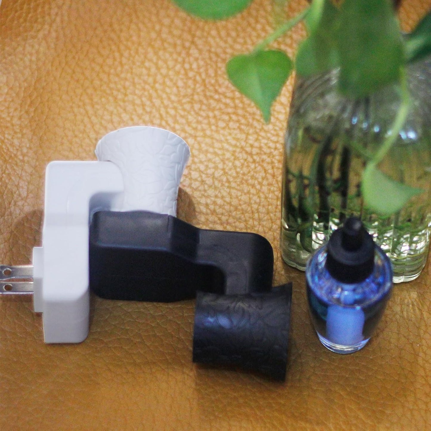 Polarized Plug in Diffuser Compatible with Bath and Body Works Refill Replacement of WallFlower or DIY Wall Plug Air Freshener with Essential Oil ETL EMC CE Certificated (1 Black Plugs)