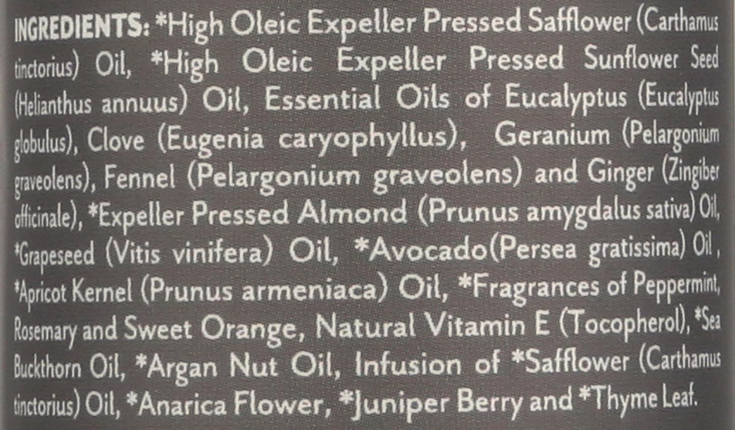 Soothing Touch Peppermint Rosemary Organic Bath, Body & Massage Oil, 4 Fl Oz