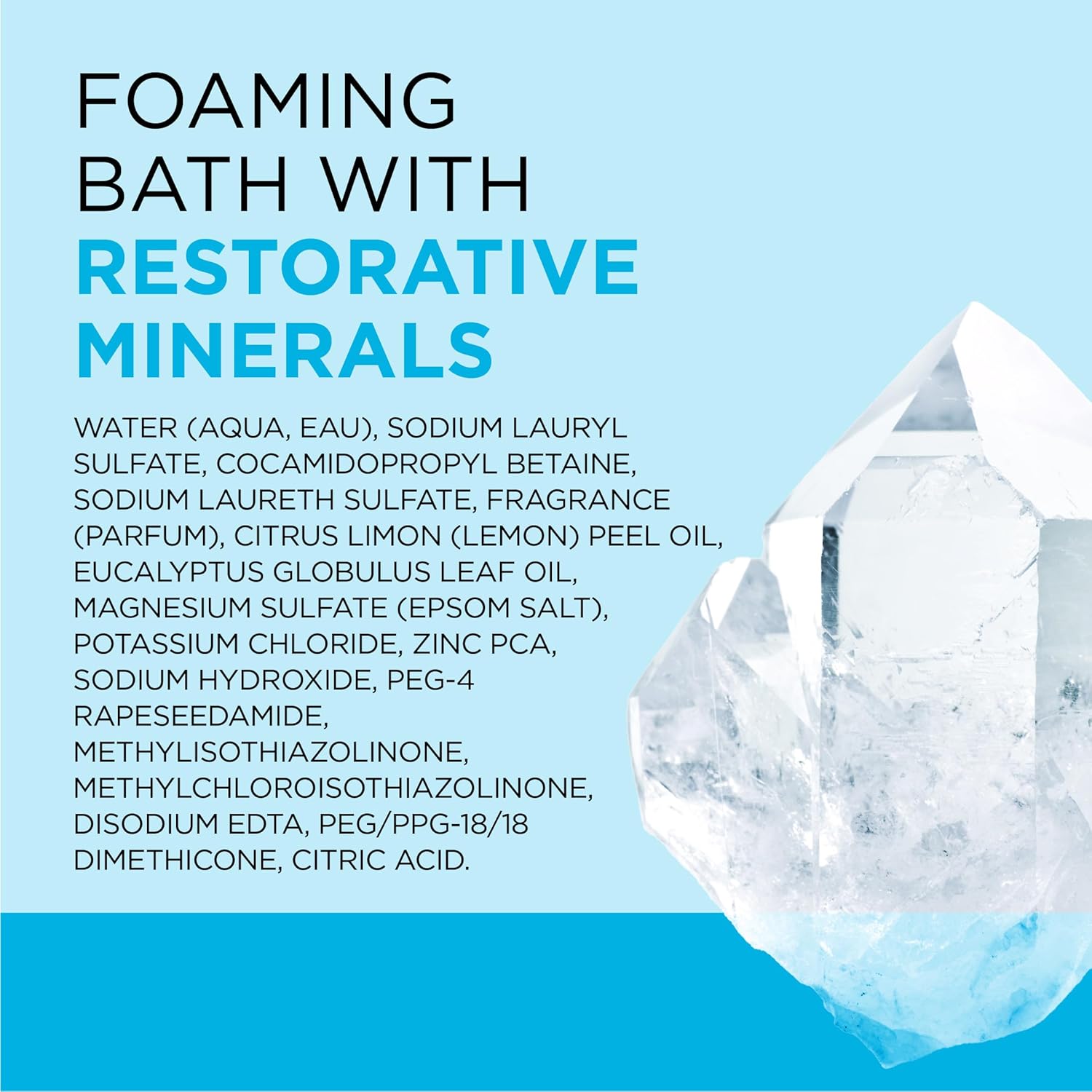 Dr Teal's Foaming Bath with Pure Epsom Salt, Restorative Minerals with Magnesium, Potassium, Zinc & Essential Oils, 62.5 fl oz