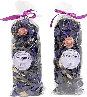 Lavender Potpourri – 2 Large Bags (8.4 oz Total) – Dried Petals for Bowl or Vase Filler, Long-Lasting Fragrance for Home, Gift, or Office