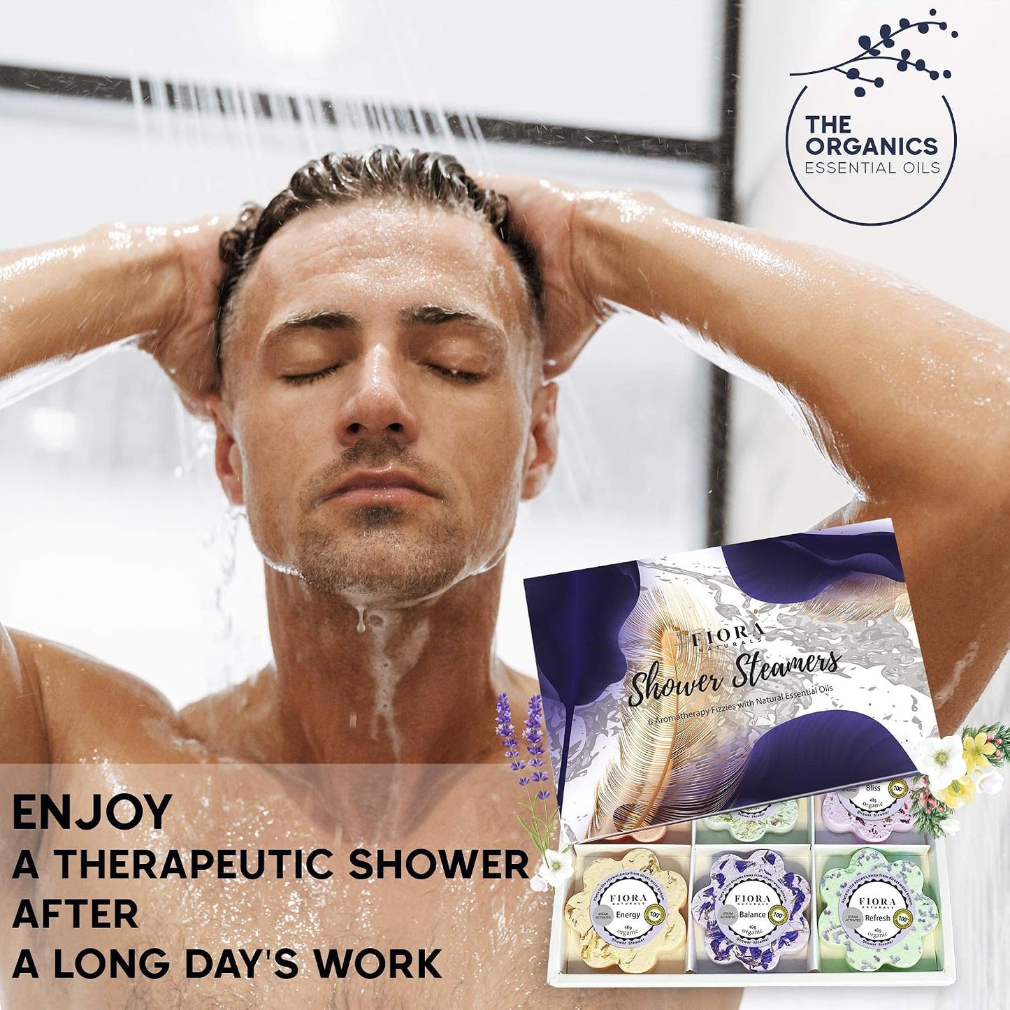 Shower Bombs Aromatherapy - Shower Steamers Vapor Tablets with Natural Essential Oils. Spa Shower, Body Scrub Exfoliator - 12oz Fresh Lemon Sugar Scrub Cubes w/Mango Butter & Shea Butter