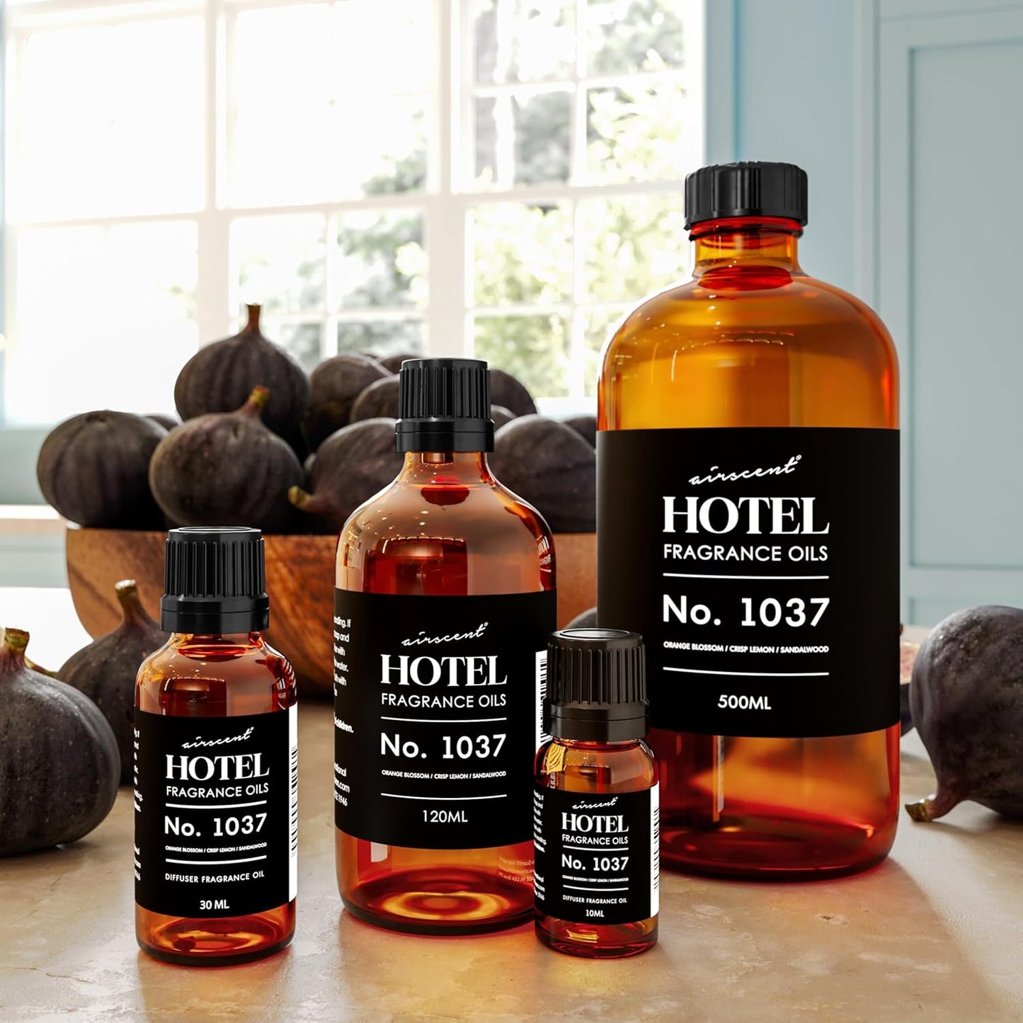 AirScent Hotel Diffuser Oil No. 1037 - Orange Blossom Lemon and Sandalwood - Hotel Scent Dupe - Premium Fragrance Oil for Ultrasonic and Waterless Diffusers and Crafting - 10 mL, 0.34 fl oz Bottle