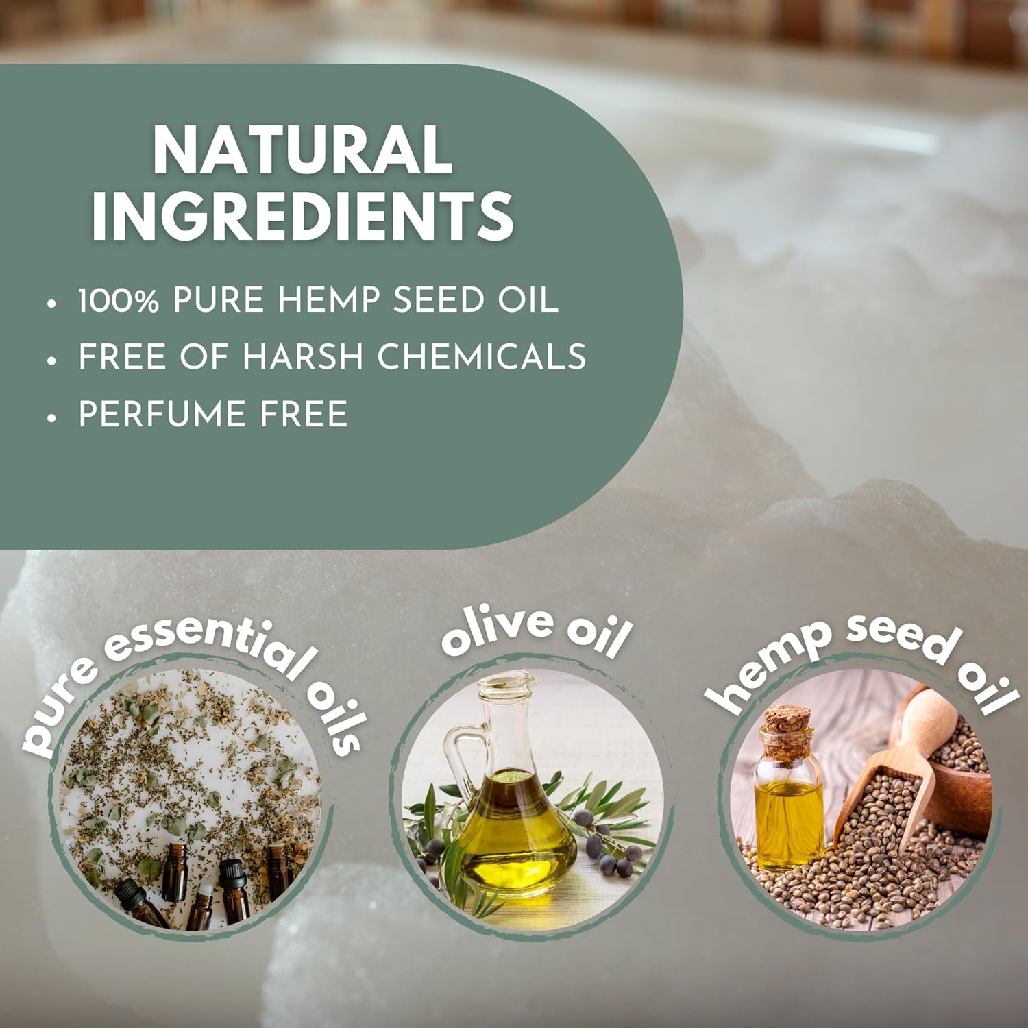 Hemp Bath Bombs -Amber Vanilla - Rich in Organic Hemp Seed Oil, Vanilla Extract, and Shea Butter - 8 Count by Hemp Euphoria