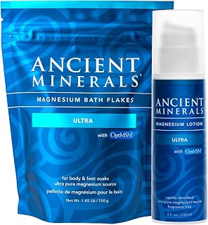 Magnesium Lotion Ultra and Magnesium Bath Flakes