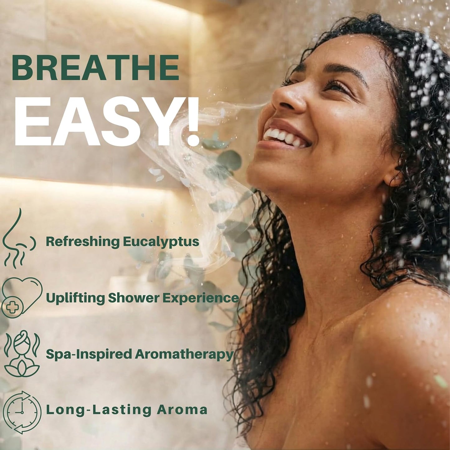 Eucalyptus Shower Steamers Aromatherapy – 7 Long Lasting Essential Oil Shower Bombs – Large Spa Tablets for Relaxation – Made in USA, Self Care Gift for Men & Women