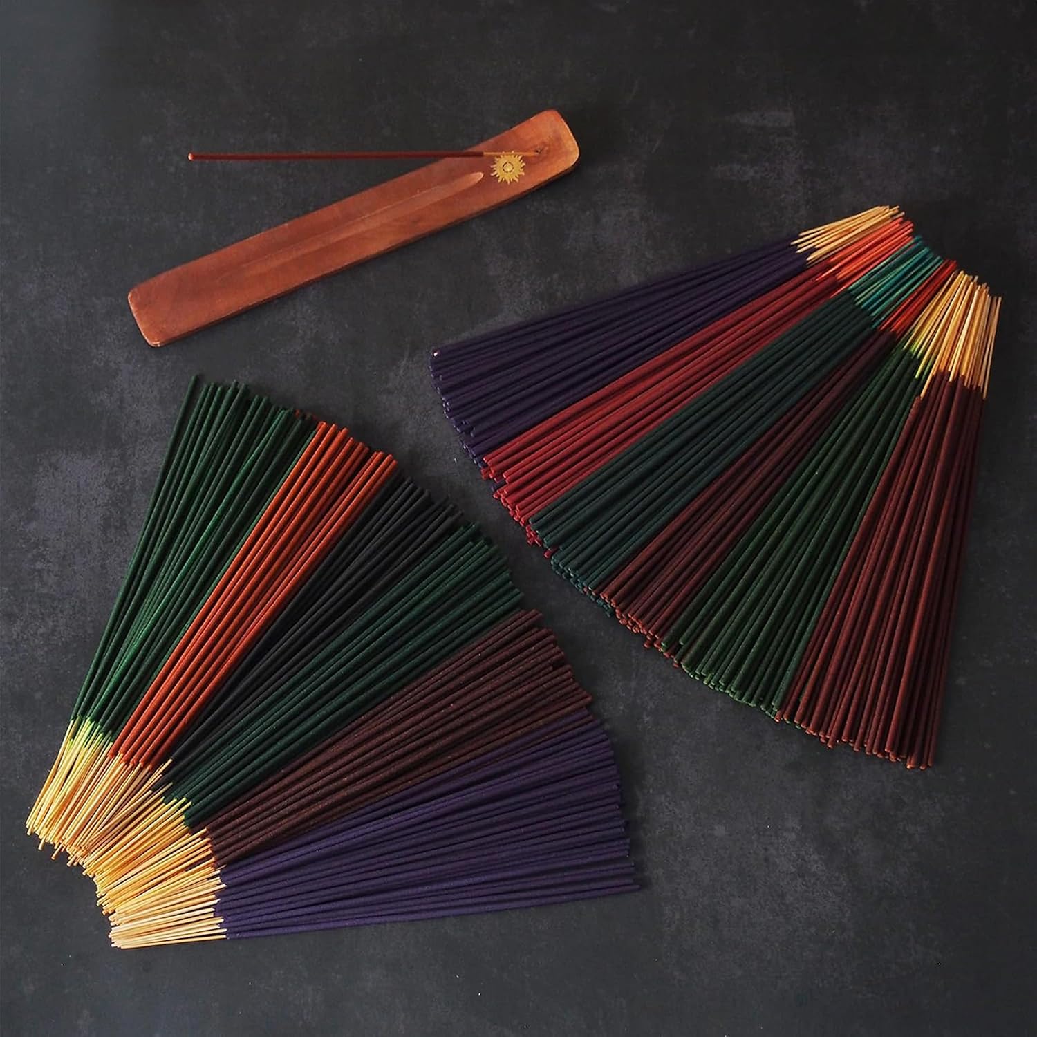 Hosley 480-Pack Assorted Incense Sticks, 12 Scents Incl. Nag Champa, Lavender, Dragon’s Blood, Grab Bag, Ideal for Meditation, Aromatherapy, Home, Gifts