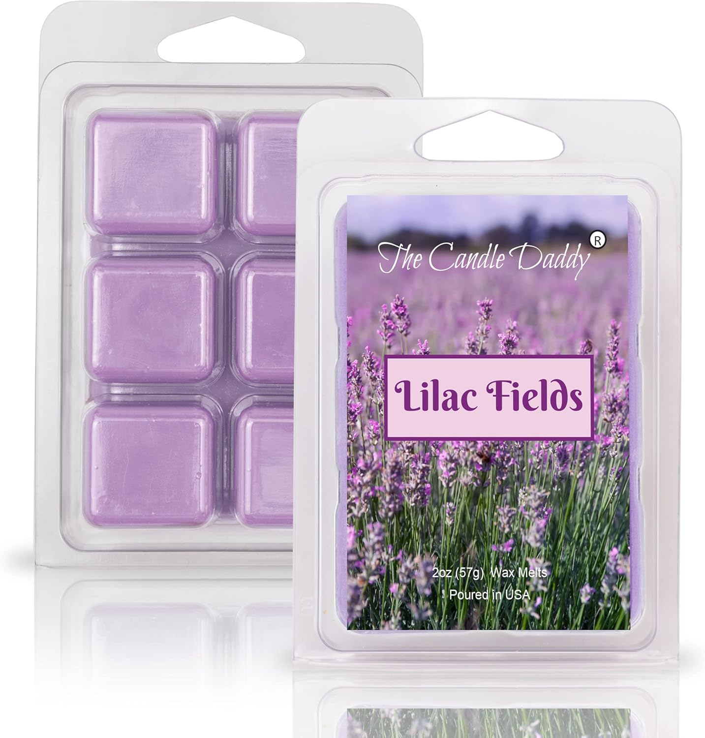 Lilac Fields - Floral Spring Scented Wax Melt - 1 Pack - 2 Ounces - 6 Cubes
