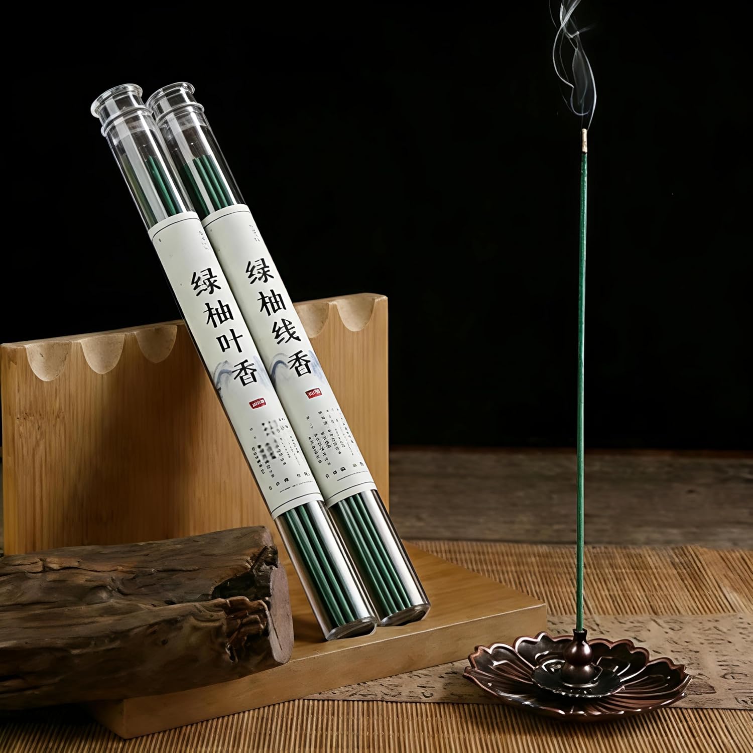 Green Pomelo Leaf Incense Sticks，Natural Aromatherapy Incense for Meditation, Relaxation & Home Fragrance，No Additives, Long Lasting Fragrance，Ideal for Yoga, Spa & Daily Use