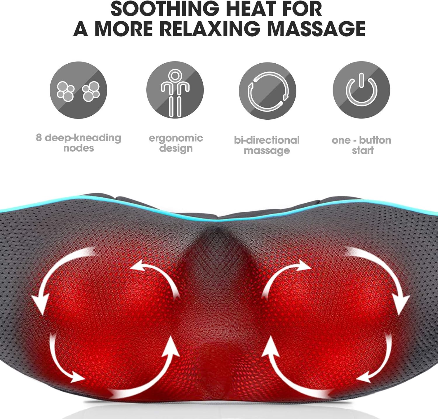 MagicMakers Fathers Day Dad Gifts, Shiatsu Neck Massager with Heat for Pain Relief Deep Tissue – Christmas Gift for Women, Men, Mom, Dad, Her, Him– Amazing Back & Shoulder Relief from Daughter or Son