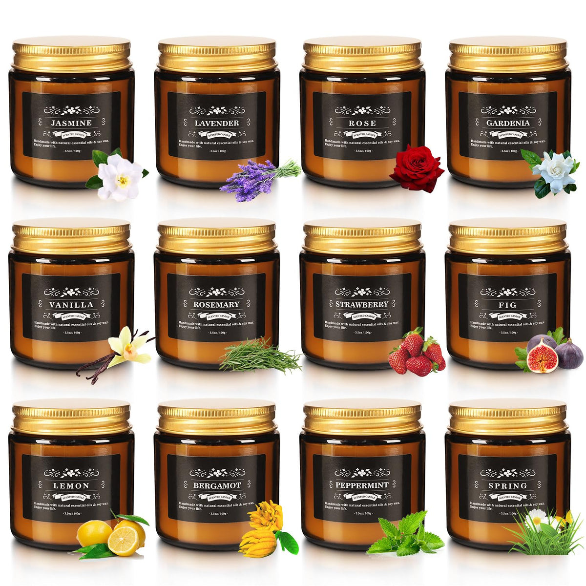 Scented Candle Set 12 Pack