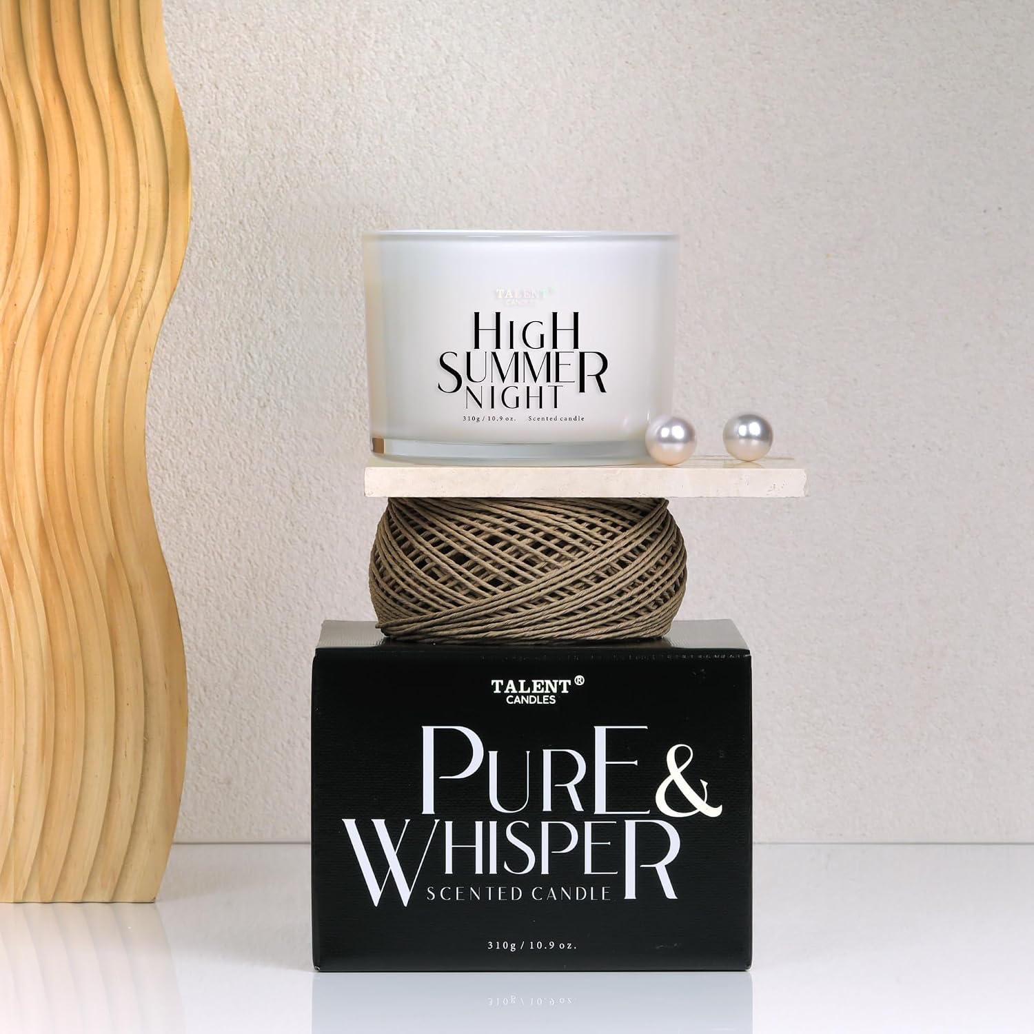 Scented Candle, Talent Candles for Home Scented, 3 Wicks Soy Candles, Candle Gifts for Women & Men, Contemporary Jar Candles, 10.9oz High Summer Night