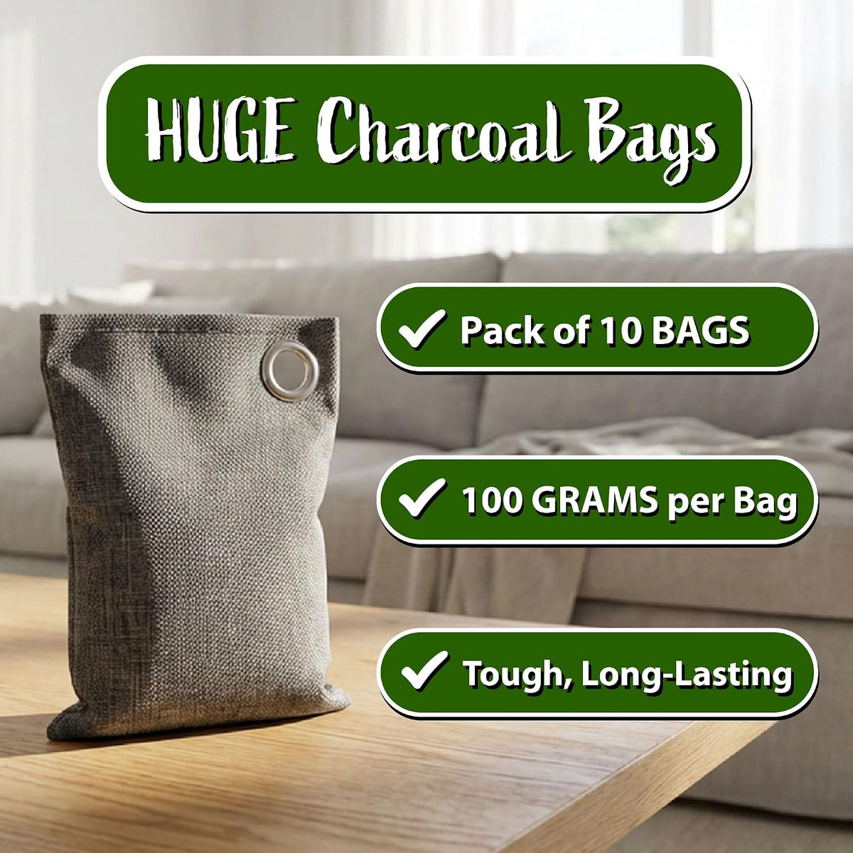 Activated Charcoal Odor Absorbers for Strong Odors in Homes