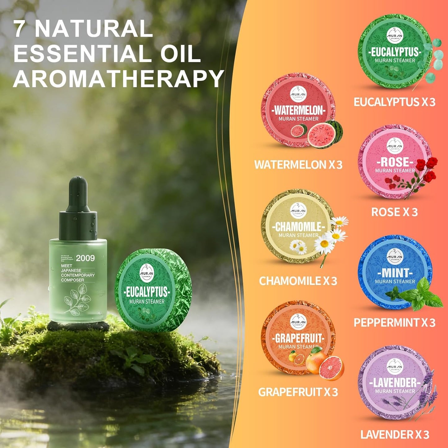 Shower Steamers Aromatherapy 21-Pack Shower Bombs Birthday Day Gifts for Him Mom Wife Her, Eucalyptus Rose Lavender Mint Essential Oil, Bath Bombs CNA Week Mothers Birthday Gifts for Women,Mom Teens