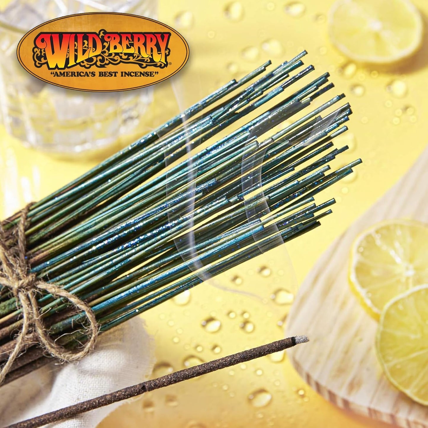 Wild Berry Incense Sticks - Fizzy Pop - Effervescent Citrus and Lemon Lime Soda Fragrance - Hand Dipped in The USA (100 Count)