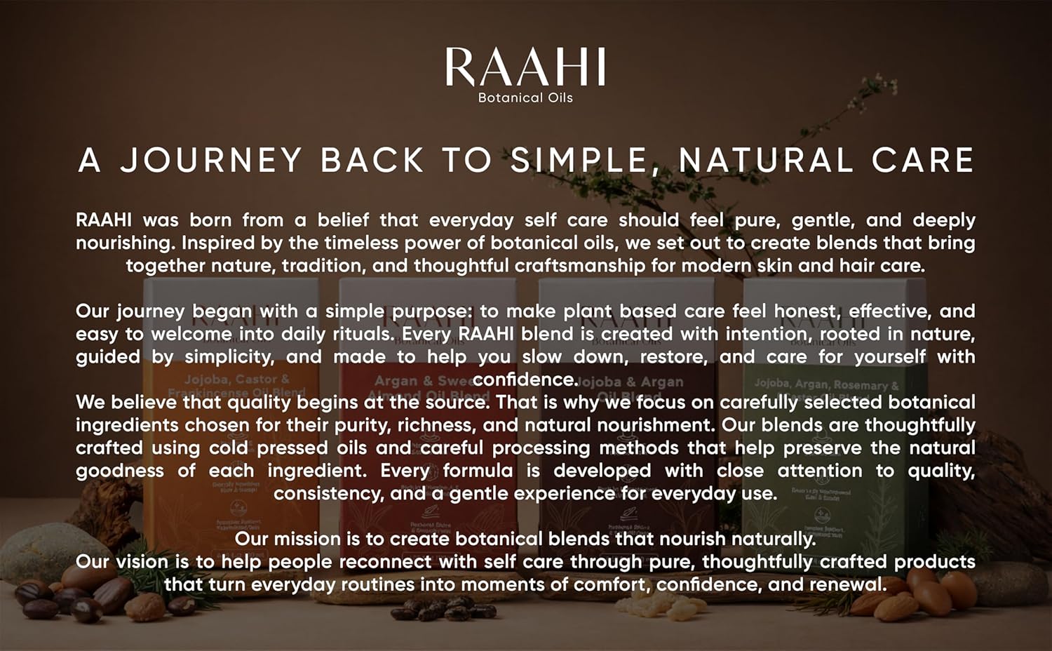 RAAHI Argan Oil and Sweet Almond Oil Blend for Hair and Skin, 4.05 fl oz / 120 ml, Lightweight Non Greasy Moisturizer for Face, Body, Scalp and Hair