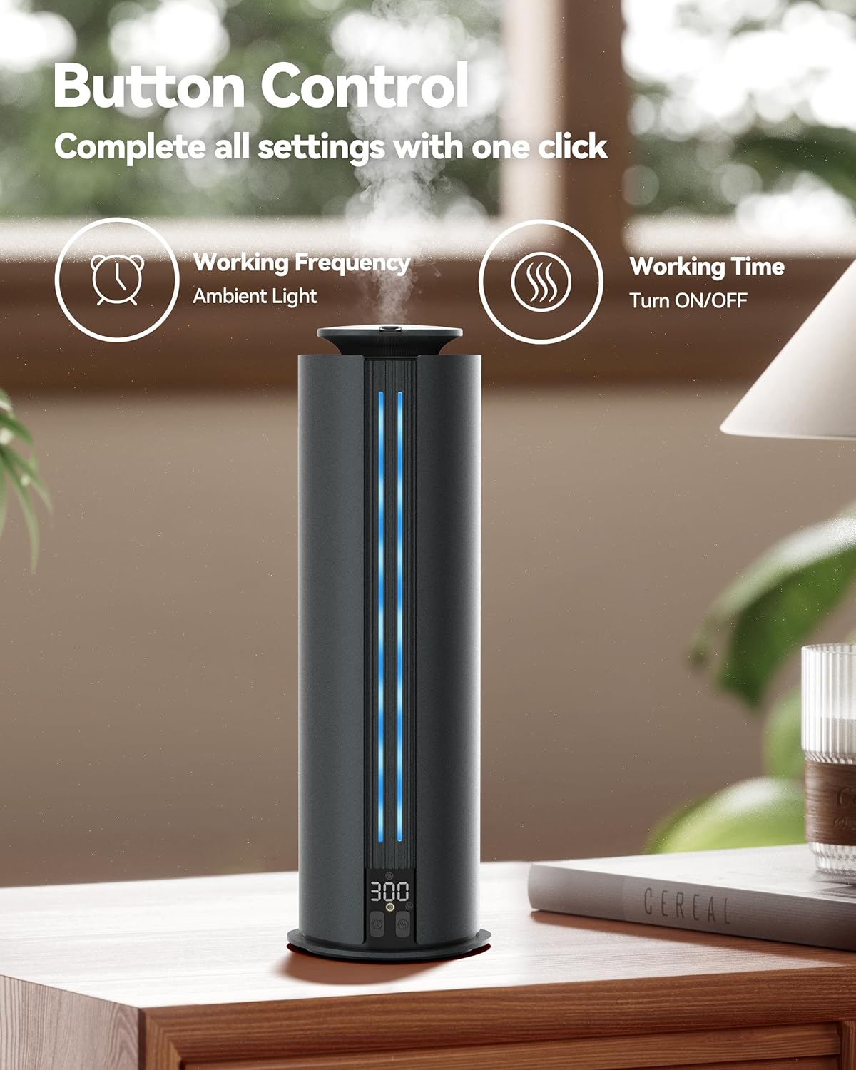 Aromadd 1700 Sq Ft Cordless Hotel Collection Diffuser, Portable Waterless Diffuser, 100ml Scent Air Machine for Home Cold Air Essential Oil Diffuser for Large Room Office, Quiet (Titanium Gray)