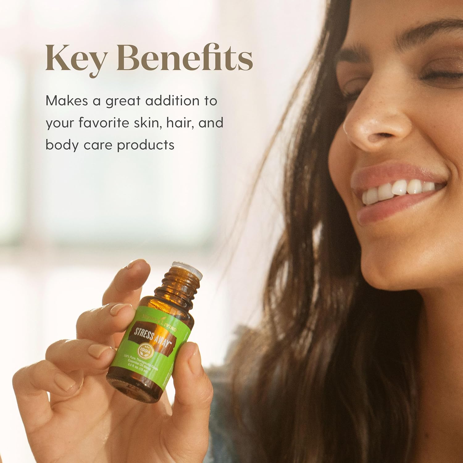 Young Living Stress Away Essential Oil Blend | 5 ml | Sweet Lime & Vanilla Aromatherapy Oil for Diffusers, Massage & DIY Blends | Relaxing Fragrance for Home, Office & Everyday Aromatic Use