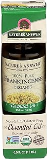 Nature's Answer Frankincense 100 % Pure Organic Essential Oil, 0.5 Oz