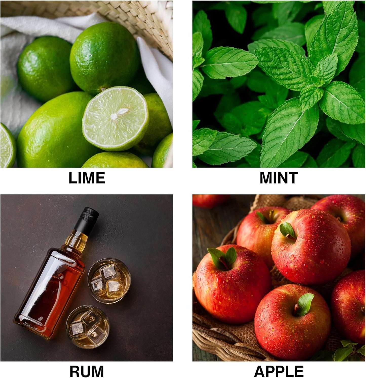 Mojito Scent Reed Diffuser Oil – Long-Lasting Diffusers for Home with Lime, Mint, Apple & Rum – Premium Essential Oils for Room Fragrance & Relaxation – 50ml
