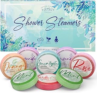 Shower Steamers Aromatherapy 8 Pack - Gifts for Women, Shower Bombs with Essential Oils, Self Care and Stress Relief Stocking Stuffers, Relaxation Birthday Gifts for Women and Men