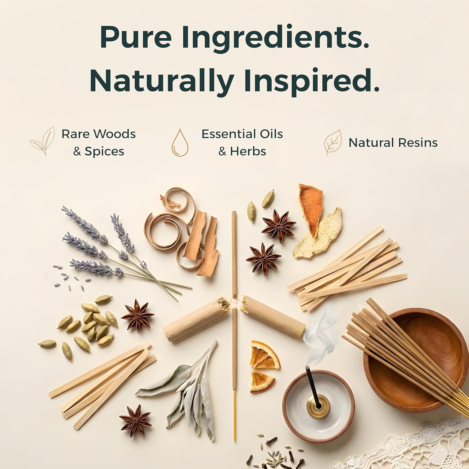 Fumino Incense Sticks Fireside & Frost 84 Pack 6 Fragrances - Handmade Masala Agarbatti Joss Sticks, Natural Low-Smoke Incense for Relaxation & Meditation, Warm Spiced Scents Gift Set