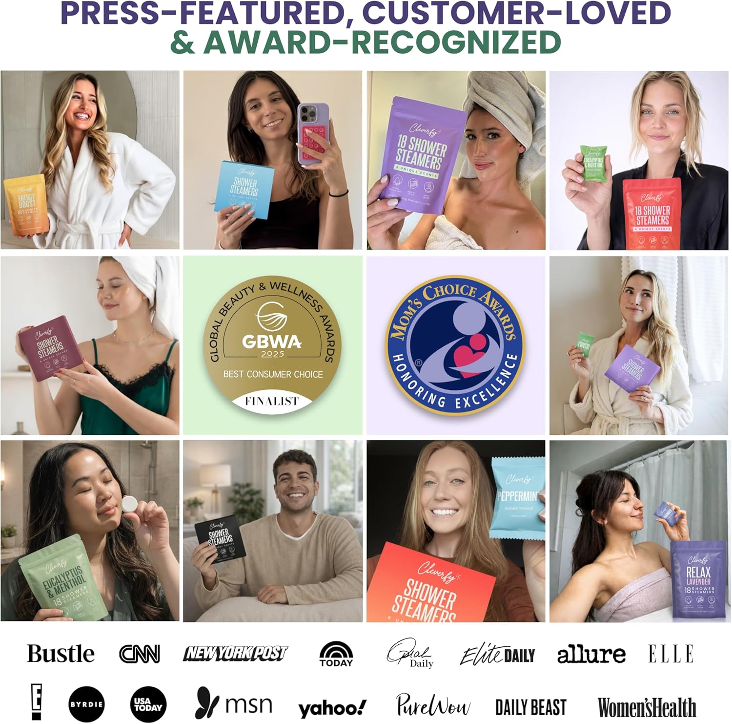 Cleverfy Shower Steamers Aromatherapy - Birthday Gifts for Women, Mom, Wife, Grandma, Her, Best Friend, Daughter, Sister, Teens & Girlfriend - 6 Tablets