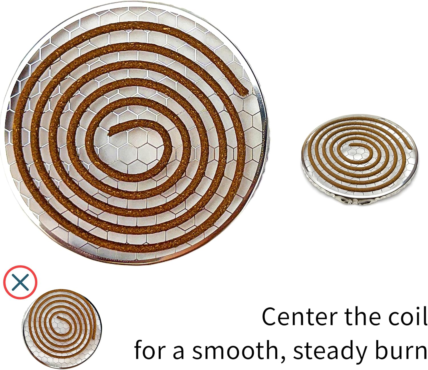 I H INCENSE HOUSE+ – ShinShan Sandalwood Incense Coil · 48 Coils · 3.5–4 Hours · Daily Use · Metal Mesh Incense Holder Included · SS4H (1 Box)