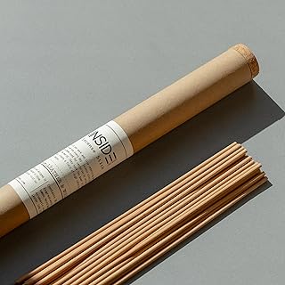 Leather & Wood Incense Sticks – 11 Inch, Long Lasting (Up to 1 Hour Burn), Low Smoke, Clean Burn, Lab-Tested – 20 Sticks – Inside Design