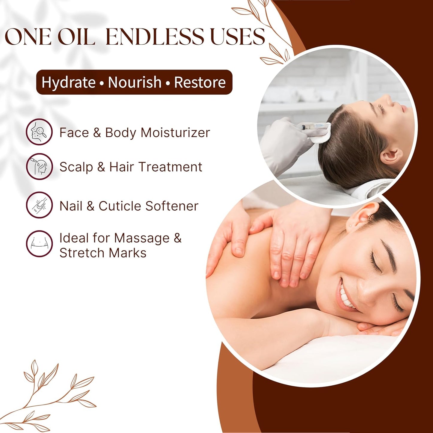 100% Pure & Natural Jojoba Oil 500ml/17.8 fl oz - Cold Pressed, Unrefined, Hexane Free Carrier Oil for Hair, Face, Body & Nails - Vegan, Non-GMO Moisturizer & Massage Oil