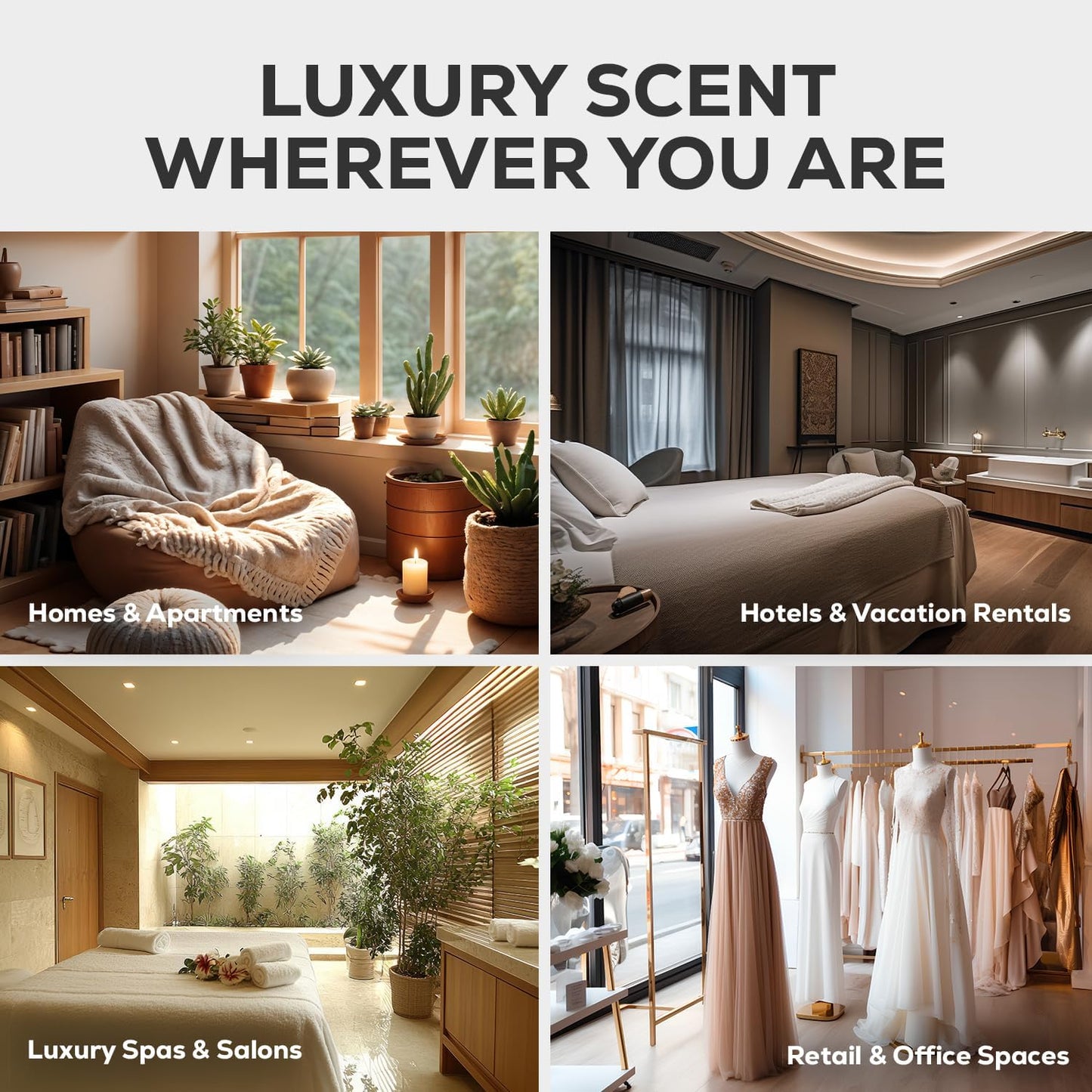 Aroma Country Ritzy Luxury Hotel Diffuser Oil - Luxury Hotel Scent for Diffuser & Air Fresheners - Essential Oil Diffuser Refill, Home Fragrance Collection with Gardenia & Amber (8.5 Fl. Oz)