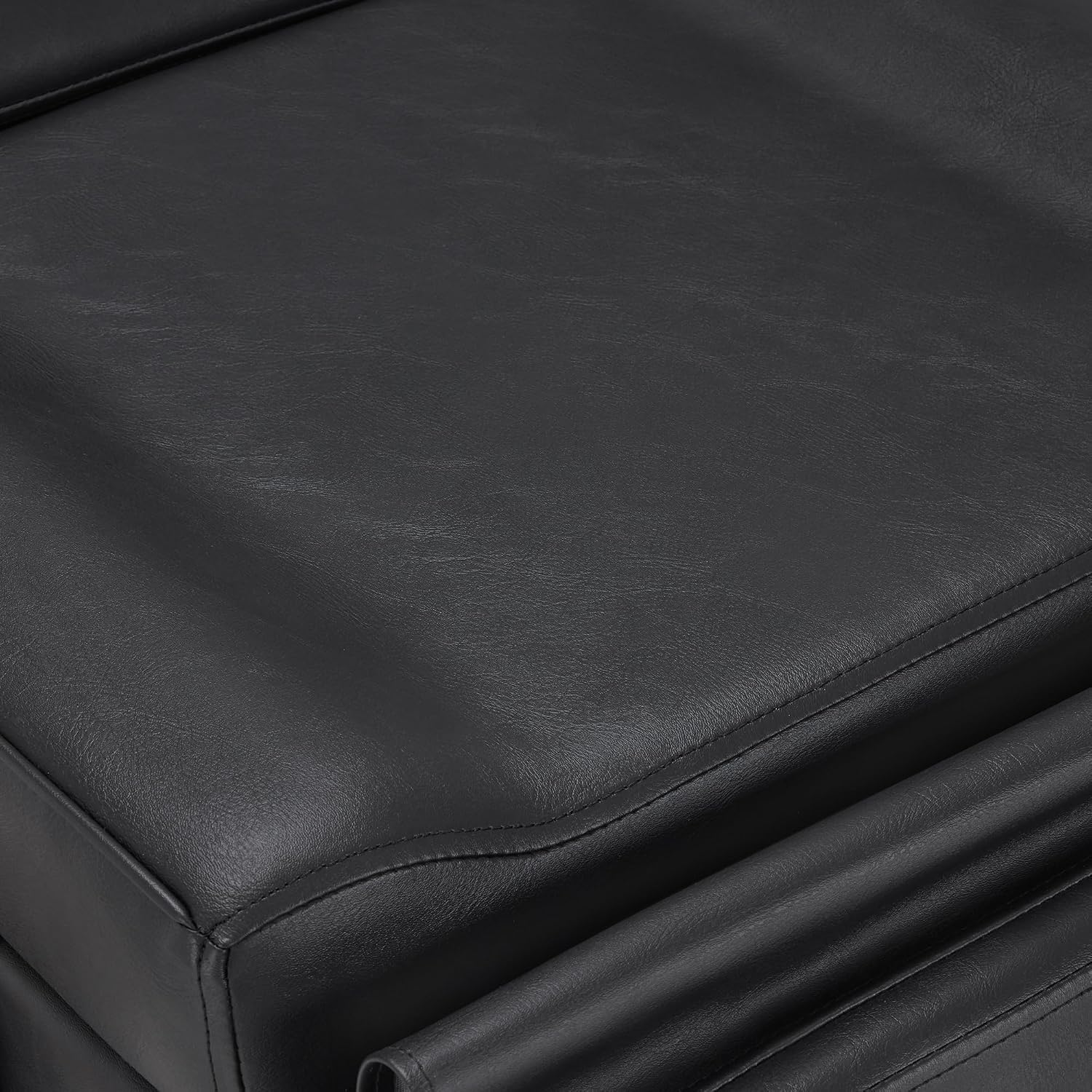 BarberPub Fully Electric Beauty Bed, 3-Motor Salon Spa Chair with Foot-Controlled Wheels, Adjustable Height, Backrest & Leg Rest – PVC Leather, Professional Facial & Treatment Table 2754 (Black)