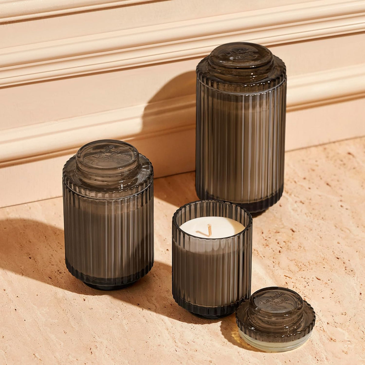 LA JOLIE MUSE Sandalwood Scented Candles for Home