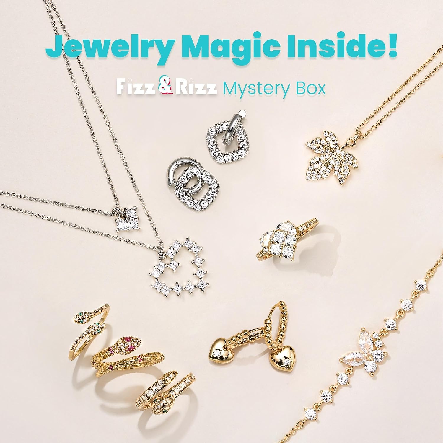 Jewelry Mystery Bath Bomb:Surprise Rings,Necklaces, Earrings,Bracelets and Chance to Reveal High-Value Jewelry 1 Piece Bath Bomb Perfect Gifts for Various Occasions