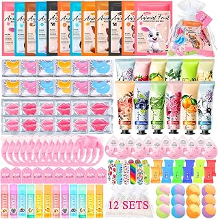 144 PCS Spa Party Supplies for Women,Spa Day Favors Essentials Include Face Masks Skincare, Lip Balm, Under Eye Patches, Foot Bath Bomb, Bulk Gifts For Women,Spa Kit Self Care