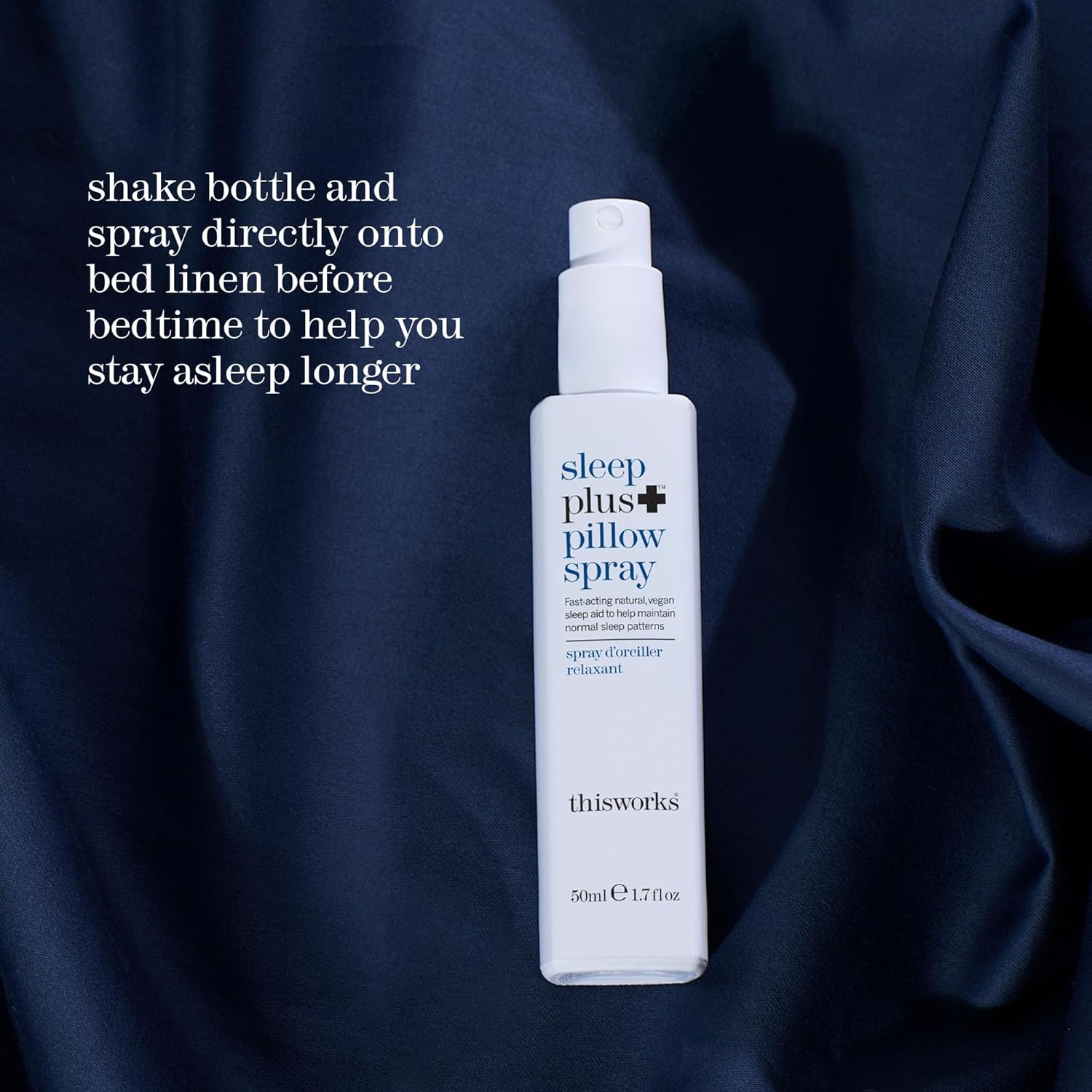 This Works Sleep Plus Pillow Spray, 50 ml - Motion-Activated Sleep Spray Infused with Lavender, Camomile and Vetivert - Science-Backed Pillow Spray Designed to Aid Restless Sleepers